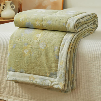 Ownkoti Serene Botanical Cotton Gauze Reversible Quilt - image 4