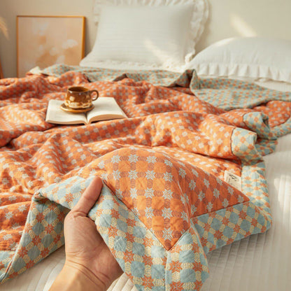 Ownkoti Yarn-Dyed Jacquard Muslin Reversible Quilt - image 3