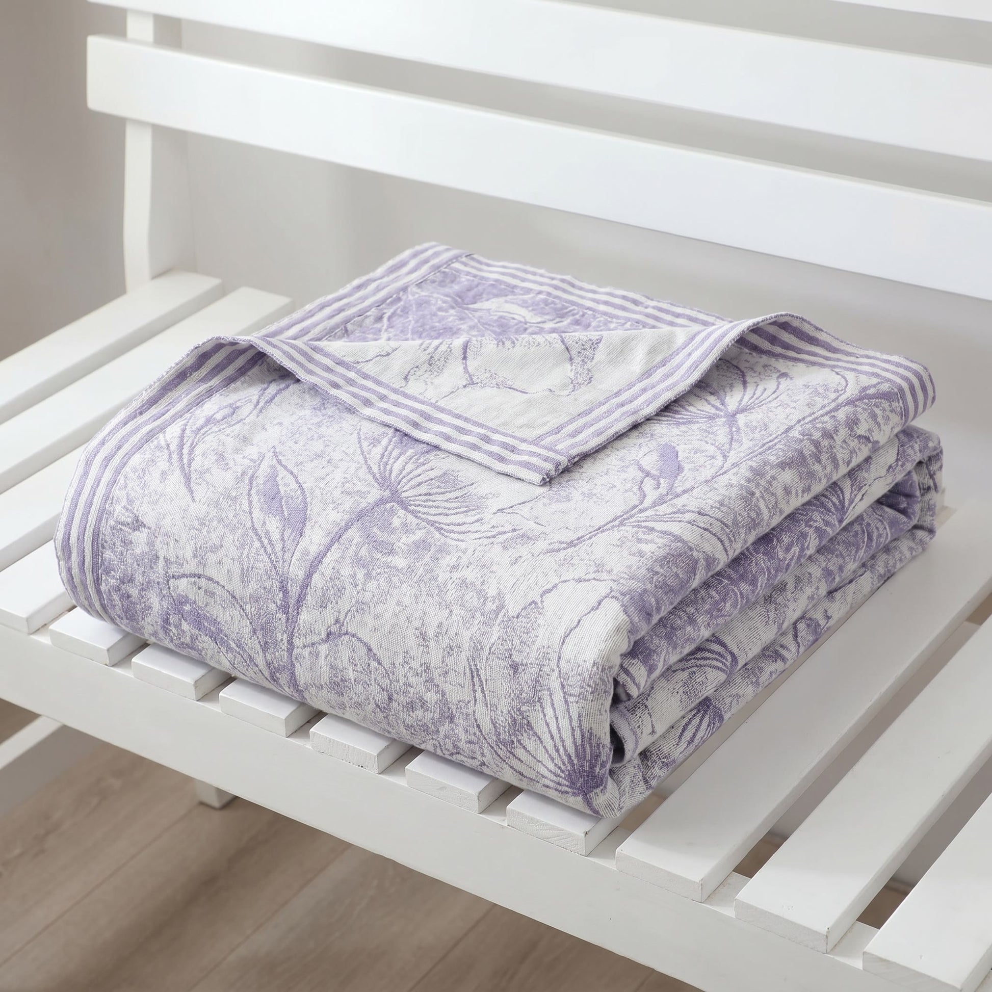 Ownkoti Multicolor Floral Vine Cotton Gauze Quilt - image 4