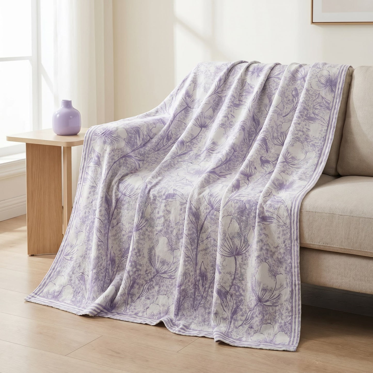 Ownkoti Multicolor Floral Vine Cotton Gauze Quilt - image 3