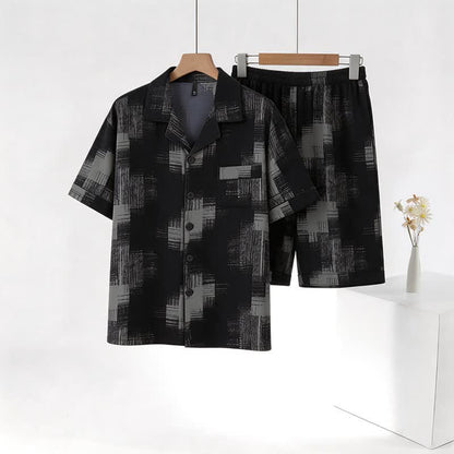Ownkoti Plus Size Dark Abstract Loungewear Set - image 1