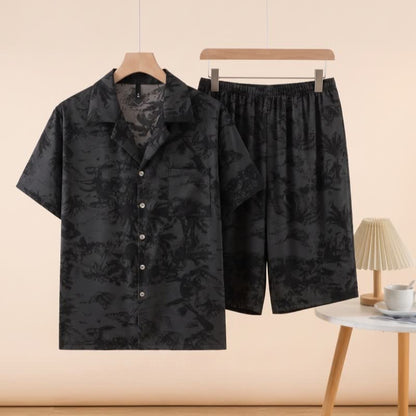 Ownkoti Unisex Dark Pattern Pajama Set - Black - 3XL - image 0