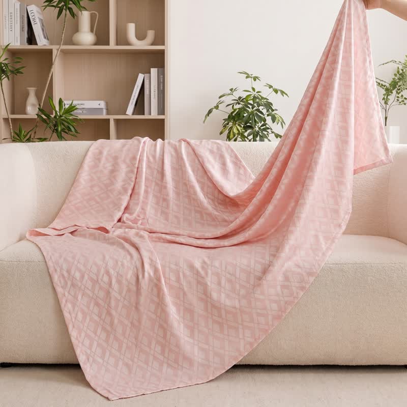 Ownkoti Multicolor Rhombus Pattern Bamboo Fiber Quilt - image 4