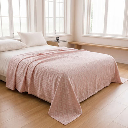 Ownkoti Multicolor Rhombus Pattern Bamboo Fiber Quilt - image 1