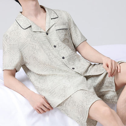 Ownkoti Unisex Style Geometric Pattern Loungewear Set - image 1