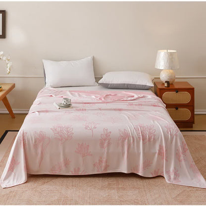 Ownkoti Multicolor Botanical Sketch Bamboo Fiber Quilt - Pink - Queen - image 8