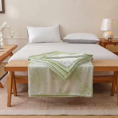 Ownkoti Multicolor Botanical Sketch Bamboo Fiber Quilt - image 5