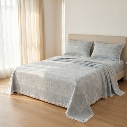 Ownkoti Multicolor Oriental Floral Cotton Gauze Quilt - image 1
