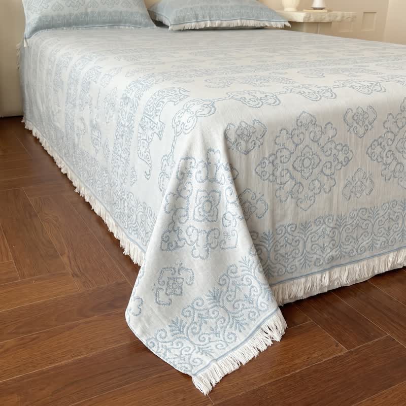 Ownkoti Multicolor Oriental Floral Cotton Gauze Quilt - image 3