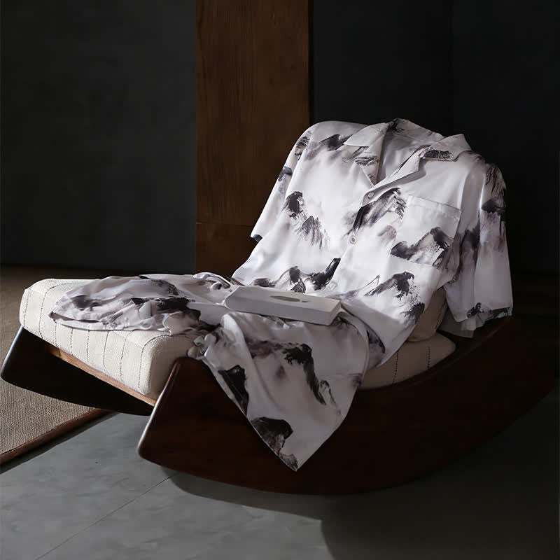 Ownkoti Unisex Ink Wash Mountain Loungewear Set - image 4