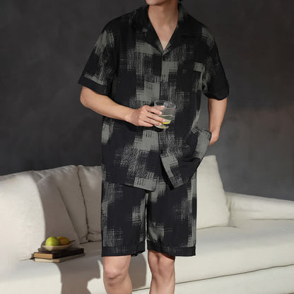 Ownkoti Plus Size Dark Abstract Loungewear Set - image 2