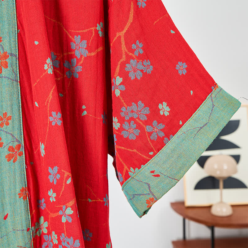 Ownkoti Kimono Style Short Sleeve Muslin Bathrobe - image 14