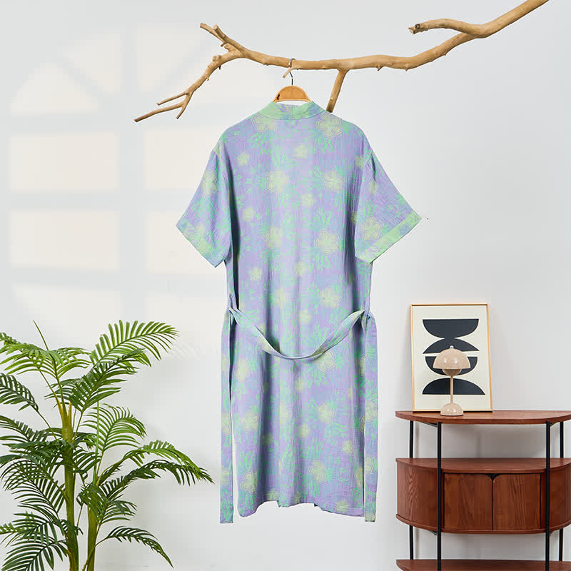 Ownkoti Refresh Floral Double-Gauze Kimono Bathrobe - image 1