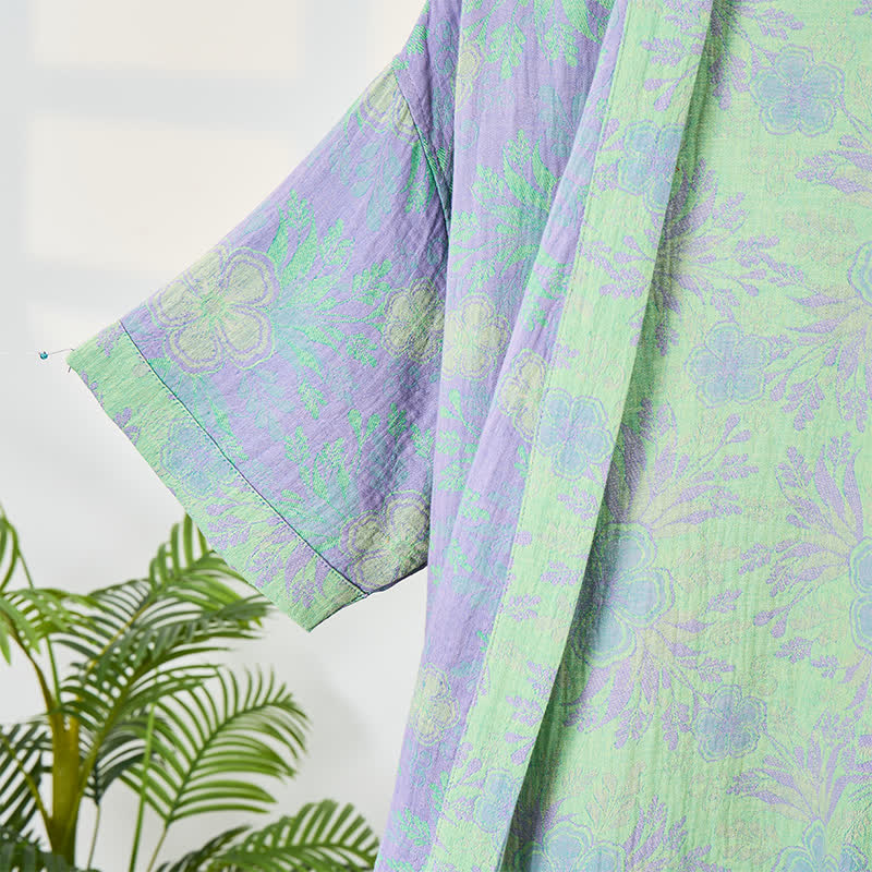 Ownkoti Refresh Floral Double-Gauze Kimono Bathrobe - image 3