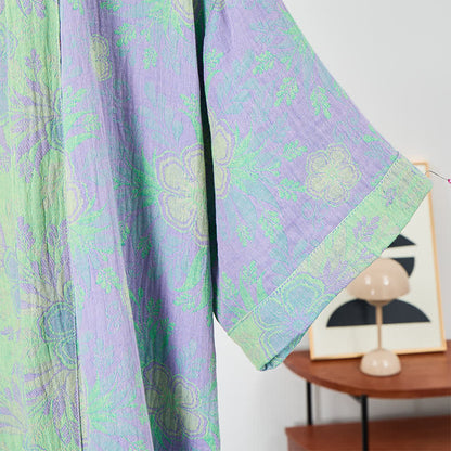 Ownkoti Refresh Floral Double-Gauze Kimono Bathrobe - image 5