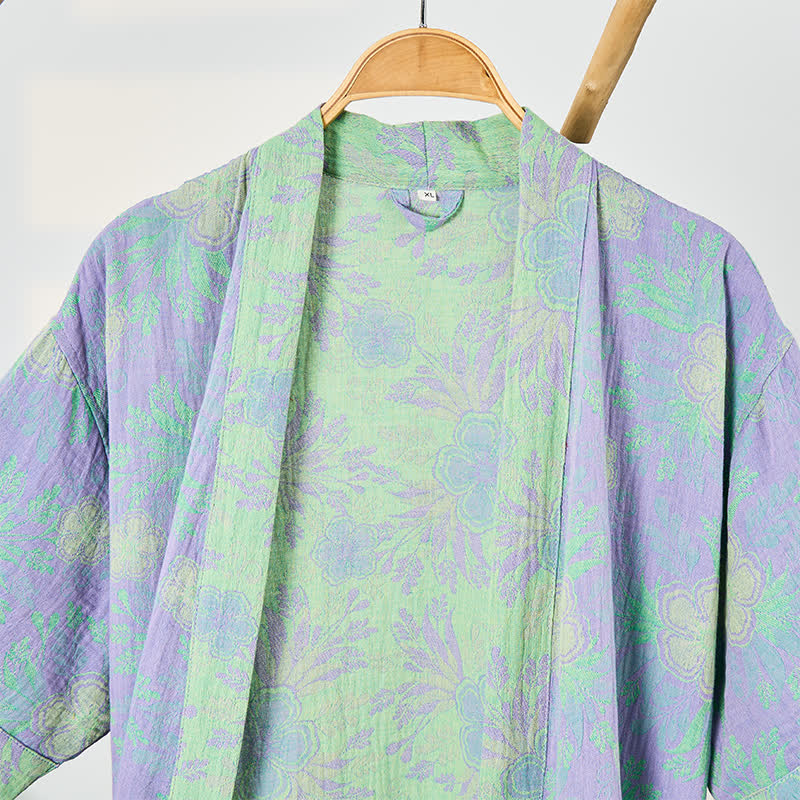 Ownkoti Refresh Floral Double-Gauze Kimono Bathrobe - image 4