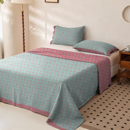 Ownkoti Vintage Pattern Cotton Double Gauze Bedspread - image 1
