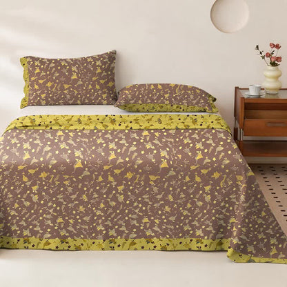 Ownkoti Duck & Floral Cotton Double Gauze Bedspread - Bedspread with 2PCS Pillowcases - King - image 0