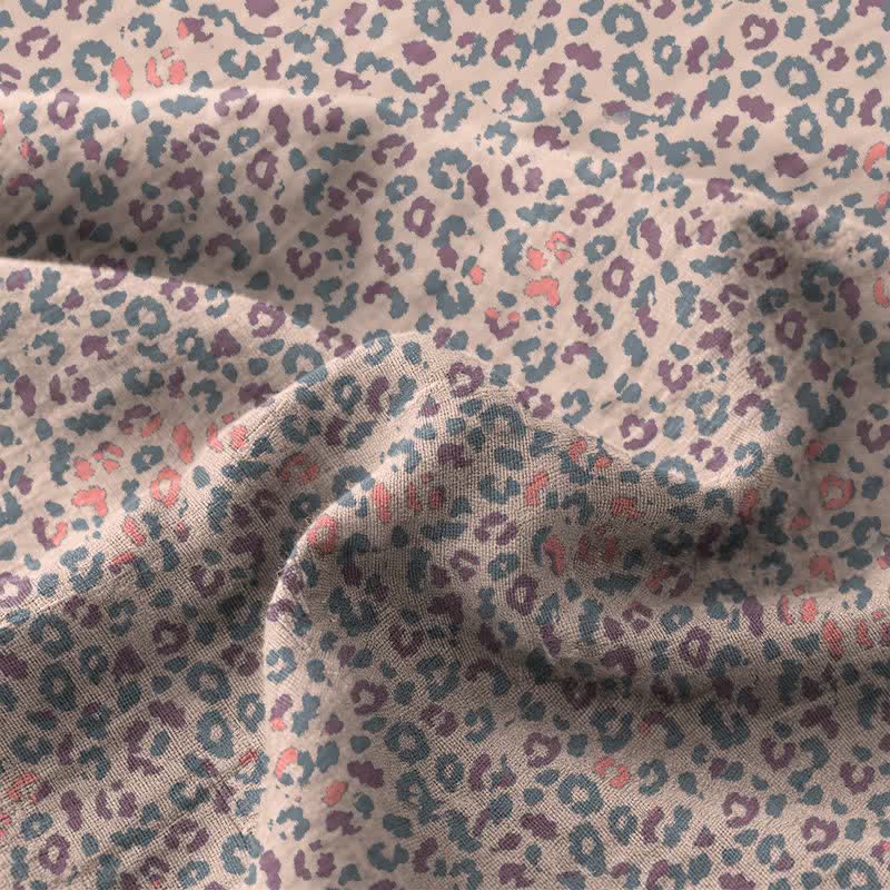Ownkoti Leopard Print Cotton Double Gauze Bedspread - image 3