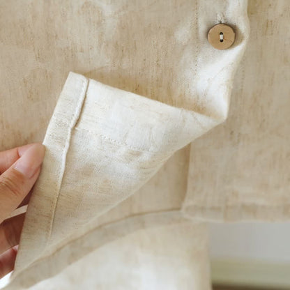 Ownkoti Ruffle Trim Cotton Linen Women's Pajamas - image 7