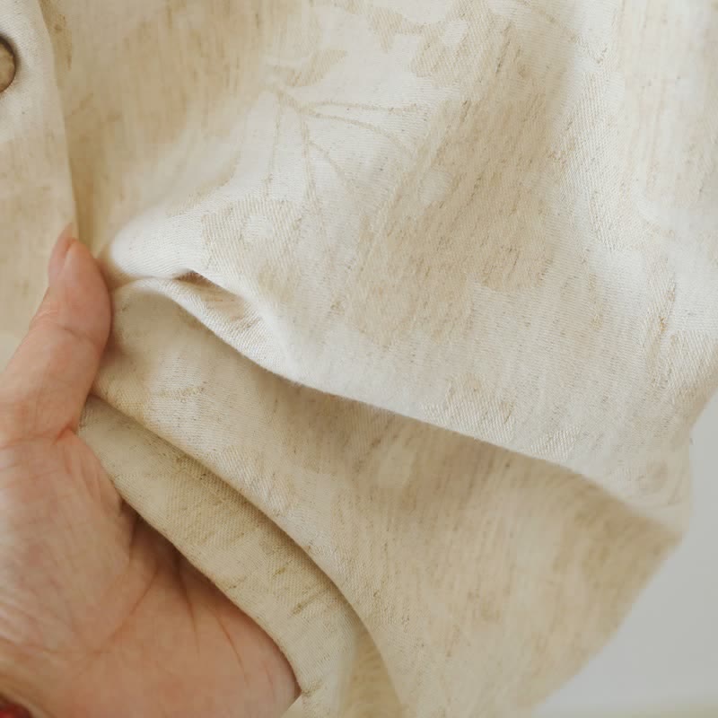 Ownkoti Ruffle Trim Cotton Linen Women's Pajamas - image 11