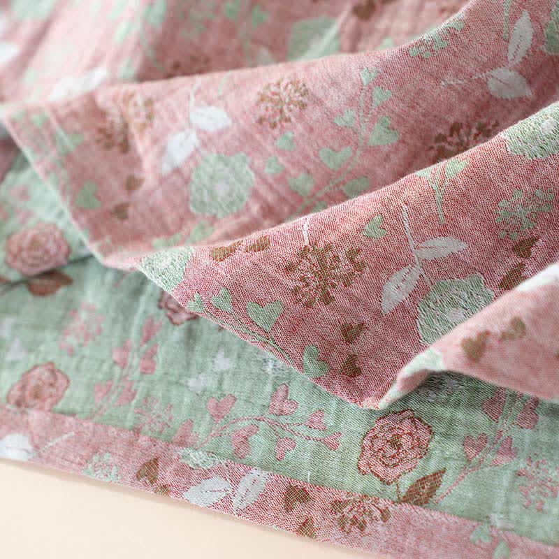 Ownkoti Rose Cotton Gauze Lace Loungewear Set - image 6