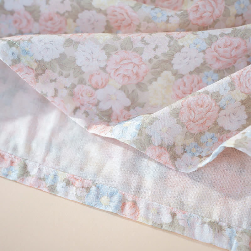 Ownkoti Rustic Floral Cotton Gauze Ruffle Pajamas - image 10