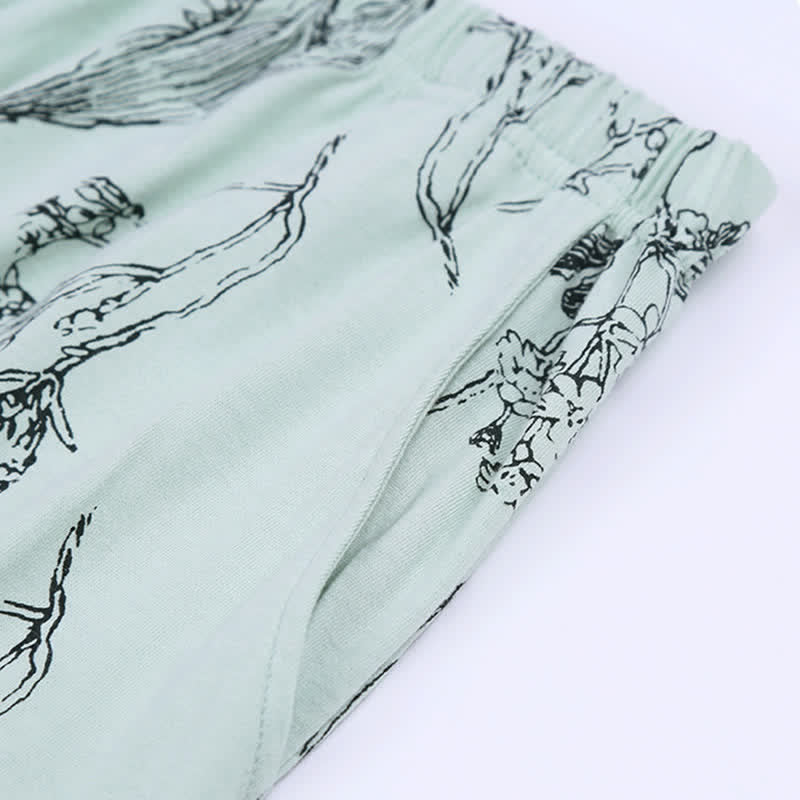 Ownkoti Floral Cotton 3/4 Sleeve Women's Pajamas - image 8