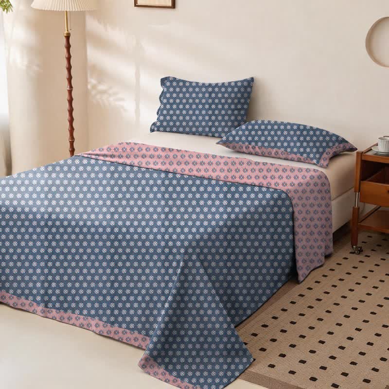 Ownkoti Daisy Floral Cotton Double Gauze Bedspread - image 1