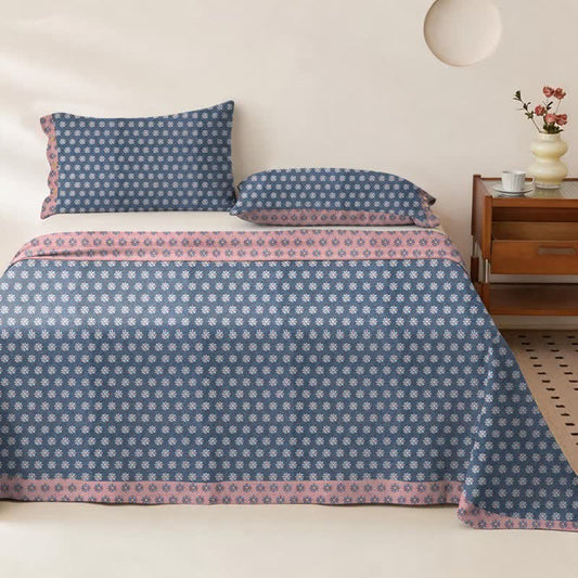 Ownkoti Daisy Floral Cotton Double Gauze Bedspread - Bedspread with 2PCS Pillowcases - King - image 0