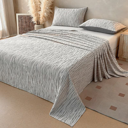 Ownkoti Abstract Linear Jacquard Cotton Bedspread - image 2