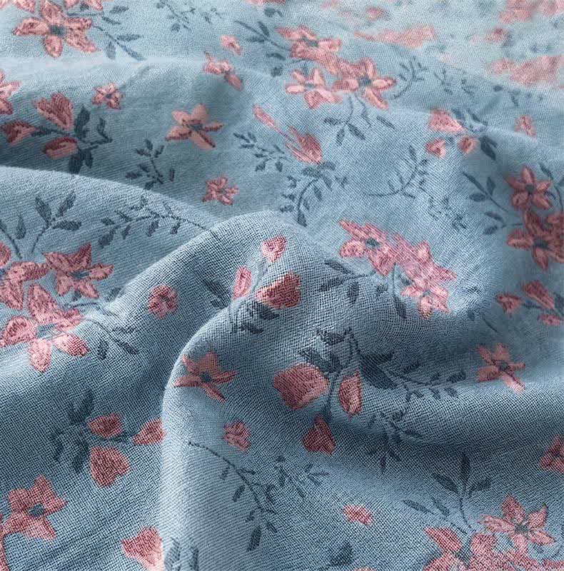 Ownkoti Ditsy Floral Reversible Cotton Gauze Bedspread - image 4