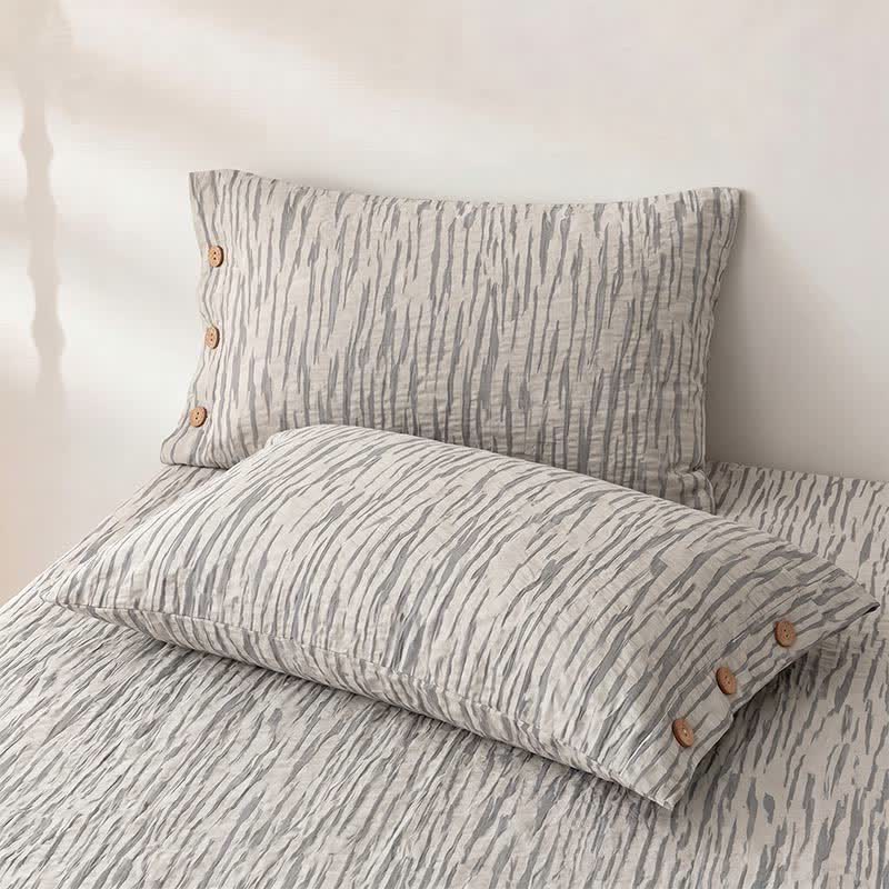 Ownkoti Abstract Linear Jacquard Cotton Bedspread - image 3
