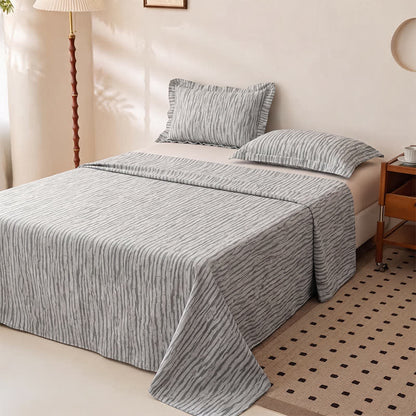Ownkoti Abstract Linear Jacquard Cotton Bedspread - image 1