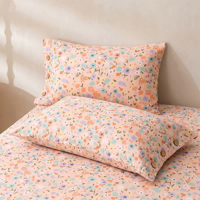 Ownkoti Pink Romantic Floral Cotton Bedspread - image 2