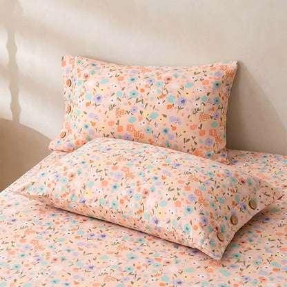 Ownkoti Pink Romantic Floral Cotton Bedspread - image 2