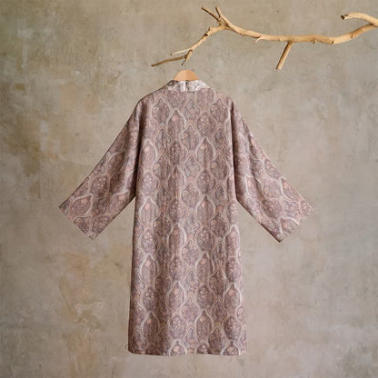 Ownkoti Boho Vintage Cotton Gauze Kimono Robe - image 3