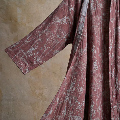 Ownkoti Vintage Botanical Cotton Double Gauze Robe - image 5