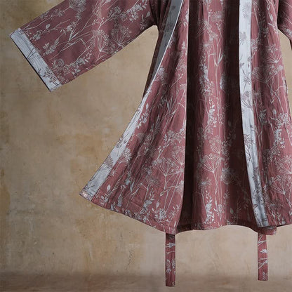 Ownkoti Vintage Botanical Cotton Double Gauze Robe - image 6