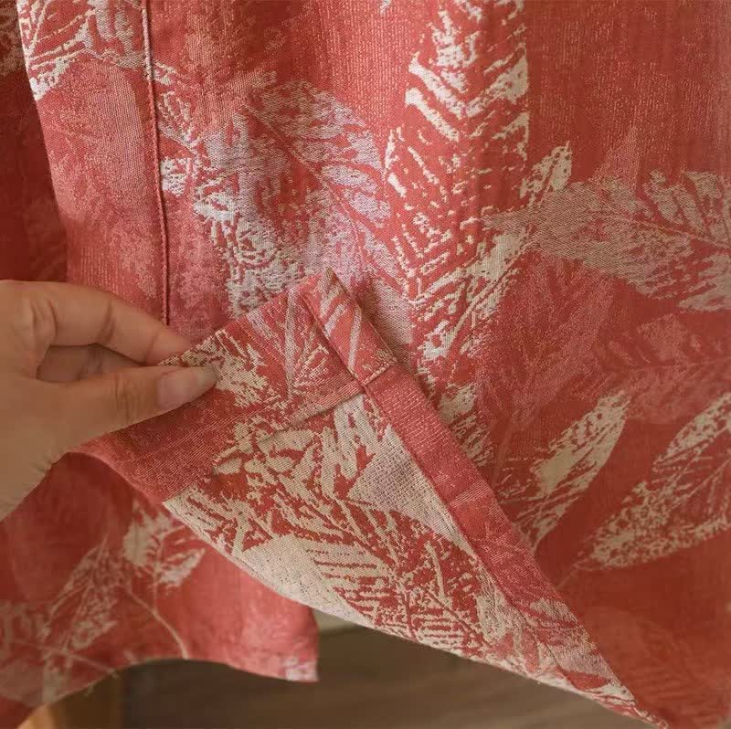 Ownkoti Coral Leaf Cotton Gauze Kimono Bathrobe - image 8