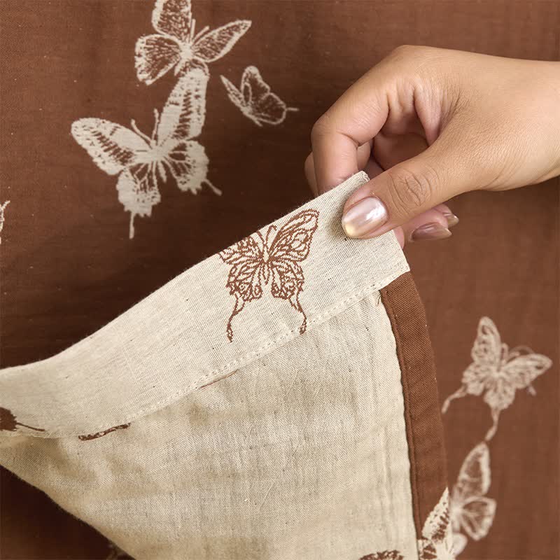 Ownkoti Elegant Butterfly Cotton Kimono Bathrobe - image 7