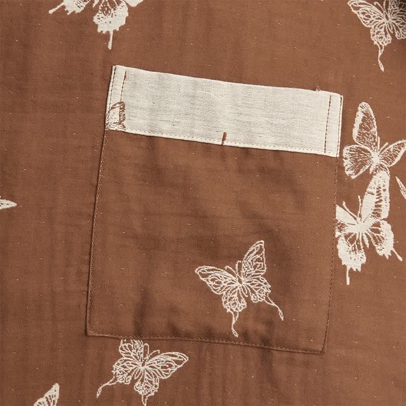 Ownkoti Elegant Butterfly Cotton Kimono Bathrobe - image 4