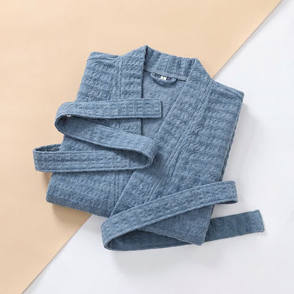 Ownkoti Cotton Waffle Weave Kimono Bathrobe - image 11