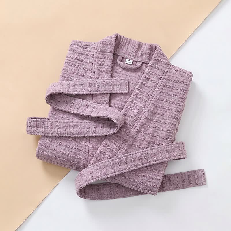 Ownkoti Cotton Waffle Weave Kimono Bathrobe - image 3