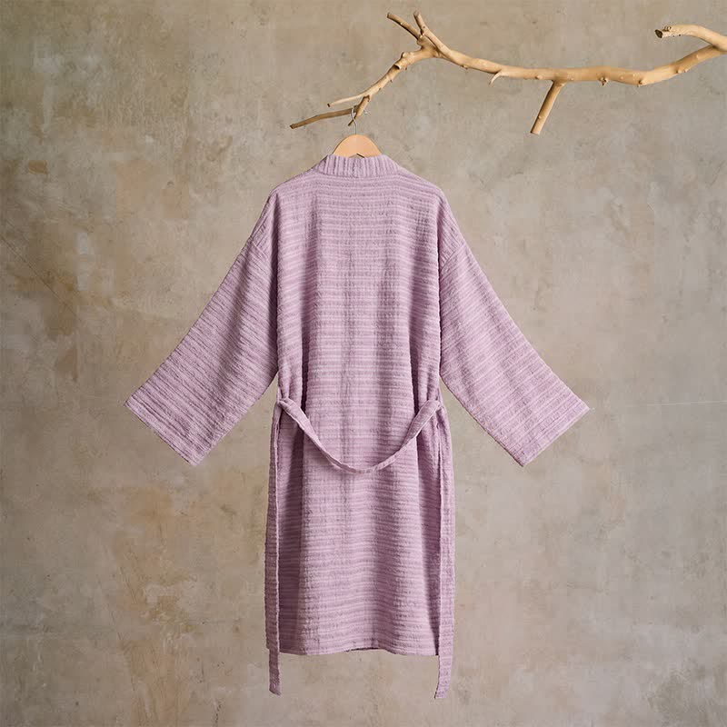 Ownkoti Cotton Waffle Weave Kimono Bathrobe - image 2