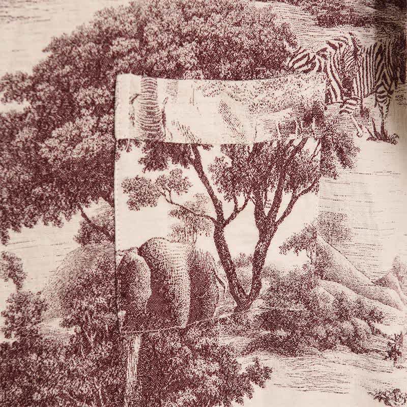 Ownkoti Toile Print Cotton Kimono Robe - image 15