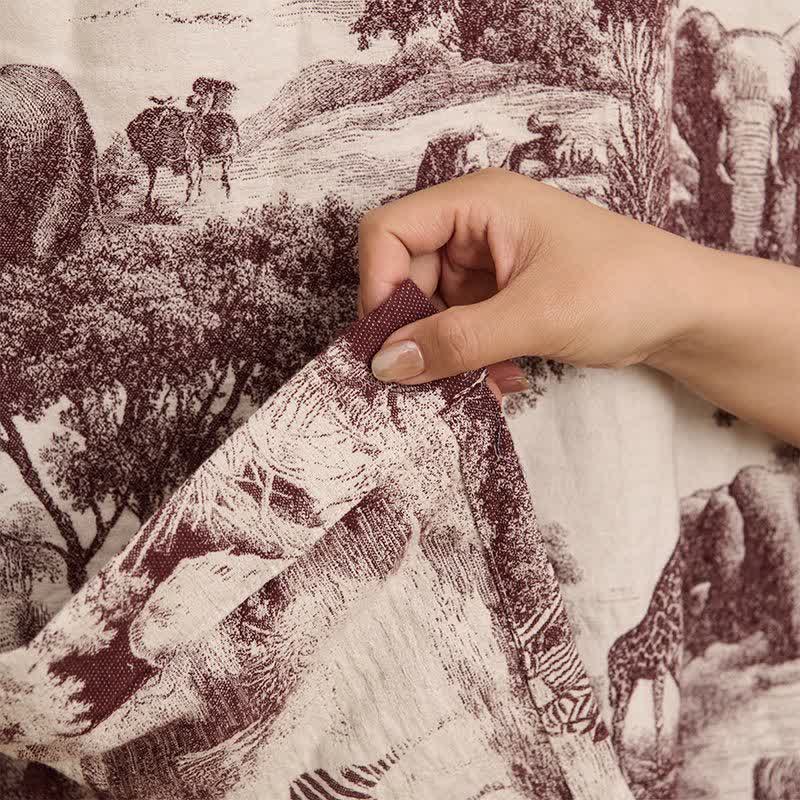 Ownkoti Toile Print Cotton Kimono Robe - image 17