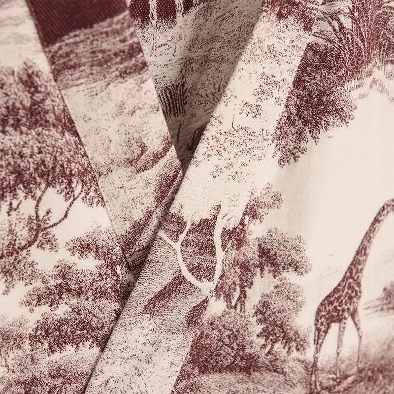 Ownkoti Toile Print Cotton Kimono Robe - image 13