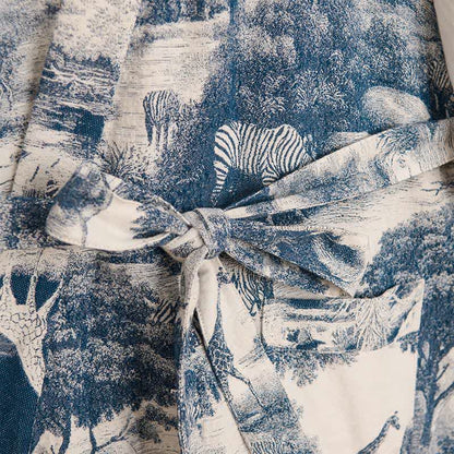 Ownkoti Toile Print Cotton Kimono Robe - image 5