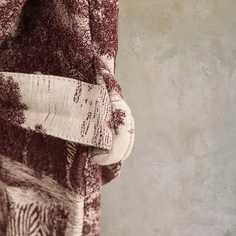 Ownkoti Toile Print Cotton Kimono Robe - image 19